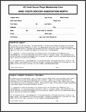 youth group permission slip template forms fillable printable