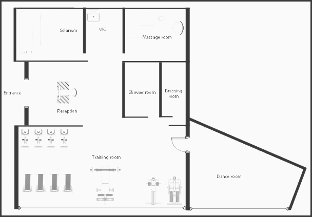 gym equipment layout floor plan