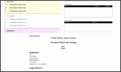 formal meeting agenda templates 10 free sample templates