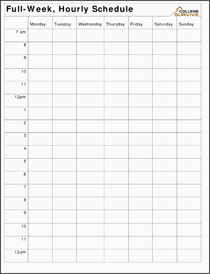 8 best images of weekly hourly calendar printable free printable weekly schedule planner printable daily hourly schedule template and free printable