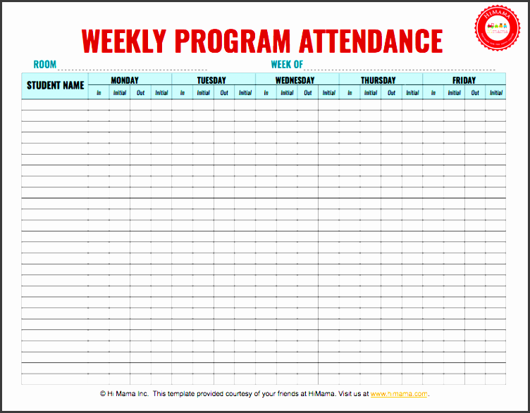 himama daycare sign in sheet template child care attendance form ohphr daycare sign in sheet with parent initials