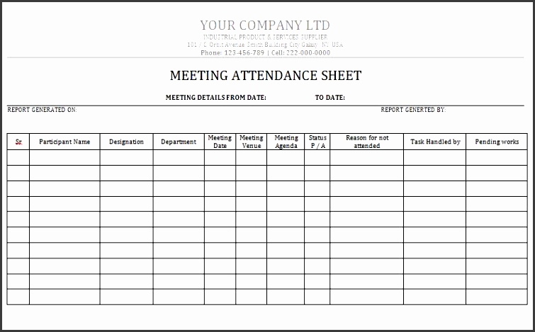 38 free printable attendance sheet templates free template s gmelj attendance sheet 05