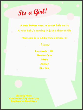 free printable baby shower invitations templates