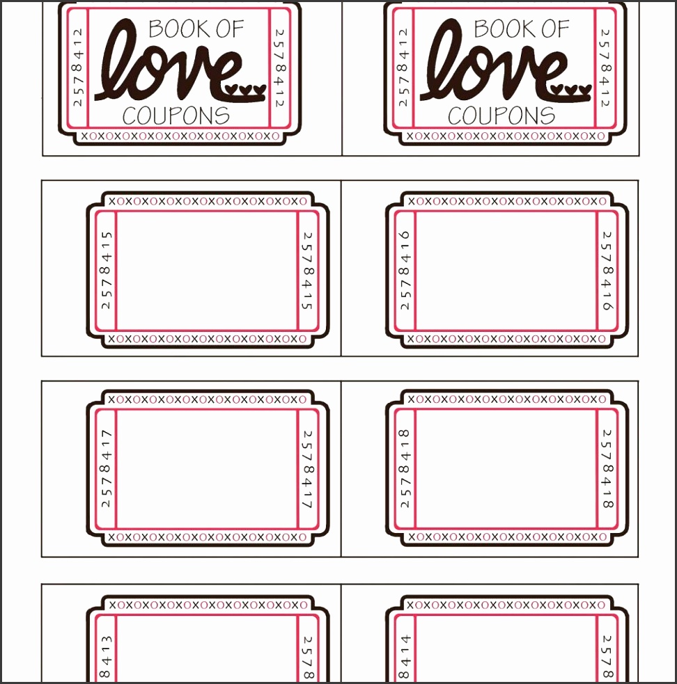 printable coupon templates free sample of certificate of mommyday crafternight free printable valentine coupon book throughout