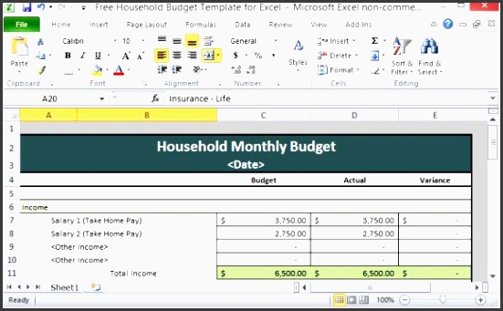 bud spreadsheet for every household 580x356