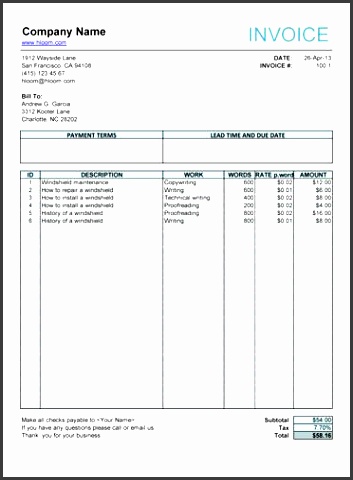 144 free invoice templates for any business in excel and word