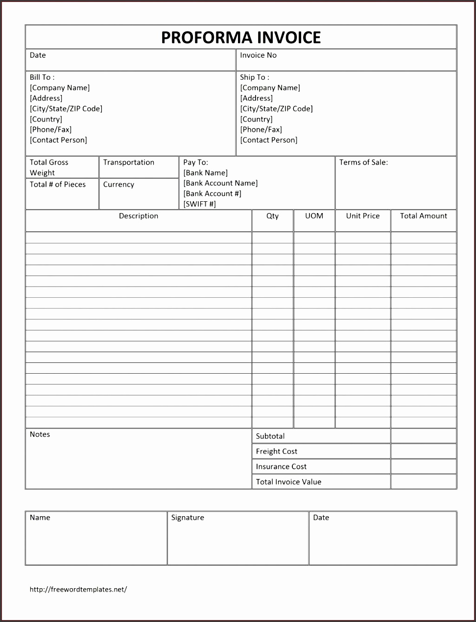 simple proforma invoice sample home tax real estateertificate agreement template property only excel free
