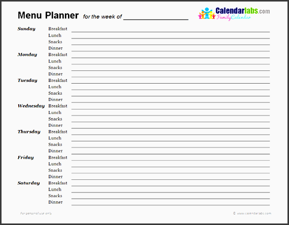 2018 weekly planner printable 2018 weekly menu planner free printable templates