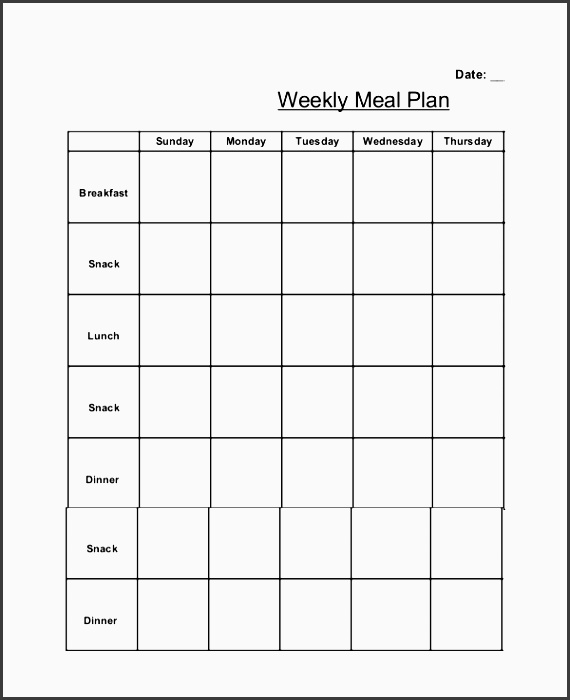 weekly meal planner 10 free pdf psd documents free