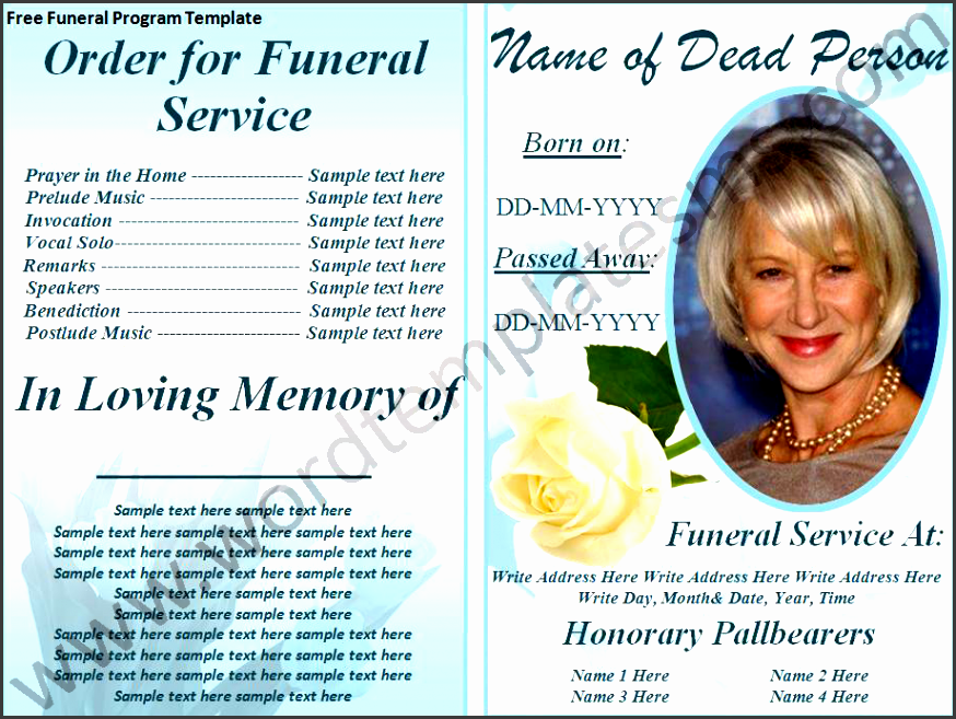 free print funeral brochures free funeral program template page ms word templates