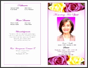 funeral program example outer cover