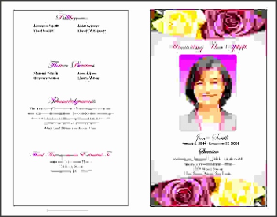 funeral program examples funeral programs sample blog