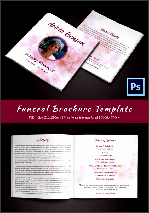 memorial funeral program example