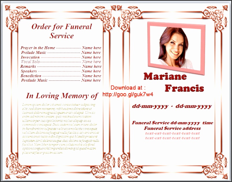 funeral memorial programs and condolences sayings