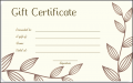 11 Gift Certificate Sample