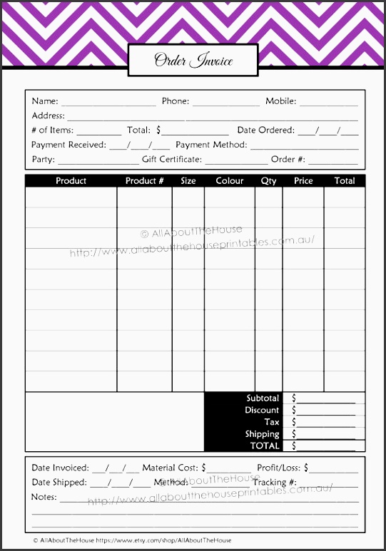 direct sales order invoice form direct sales planner chevron business planner template all