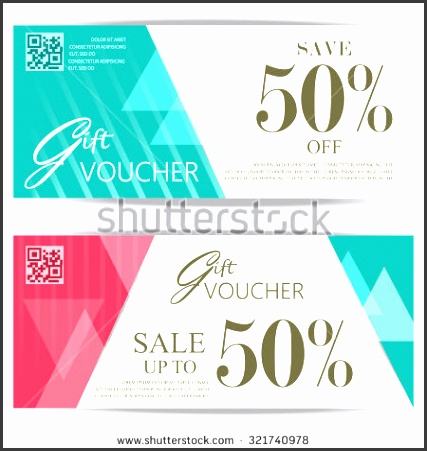 t voucher certificate coupon template cute and modern style can be use for business