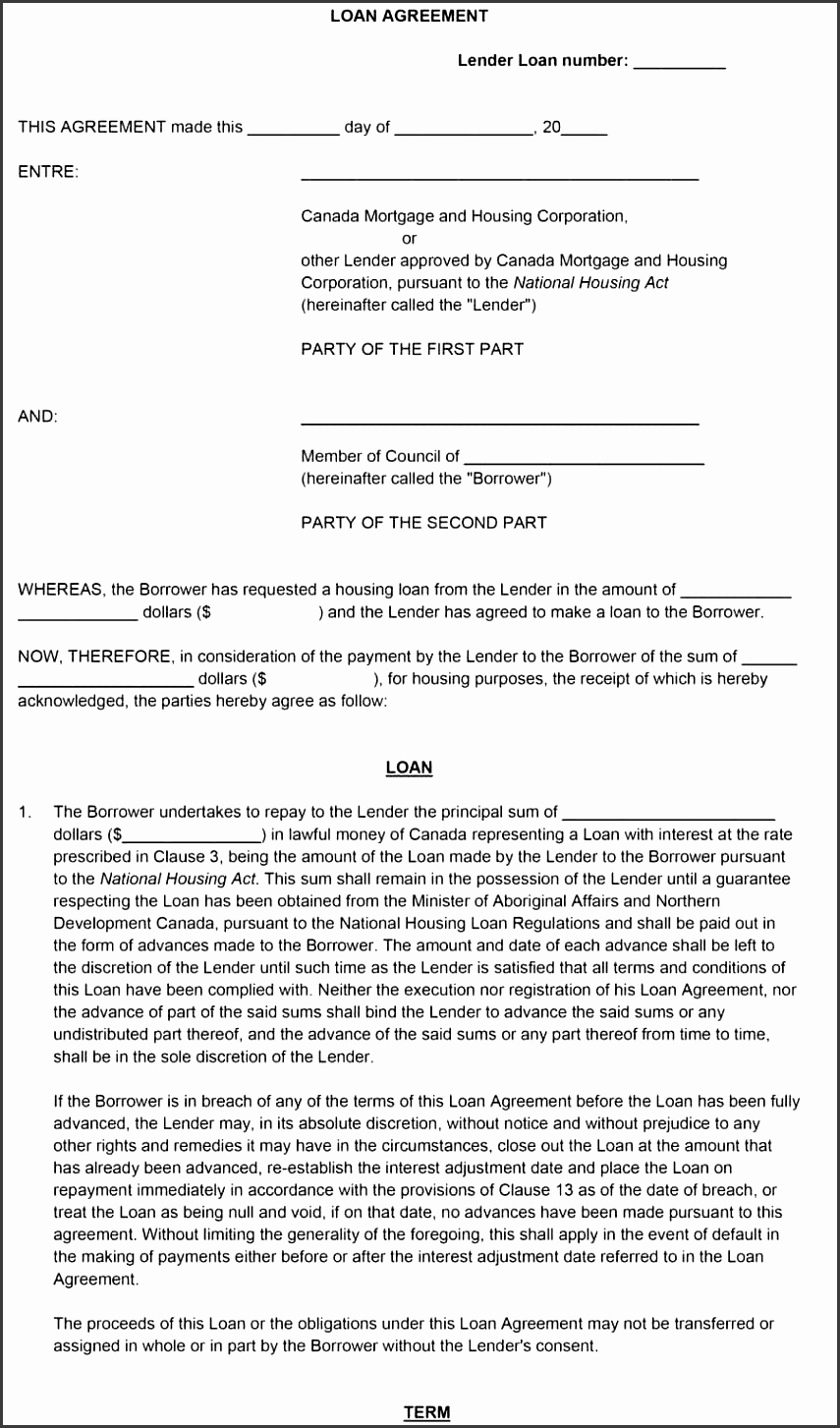 printable loan agreement template 30