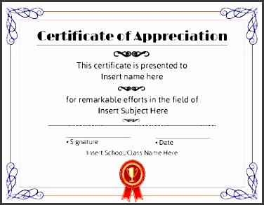 a certificate of appreciation can be pletely altered to fit your needs