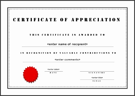 certificate of appreciation a4 landscape stencil formal certificate template