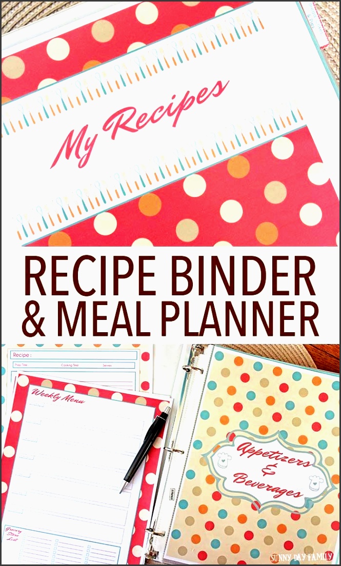 make your own recipe binder meal planning organizer