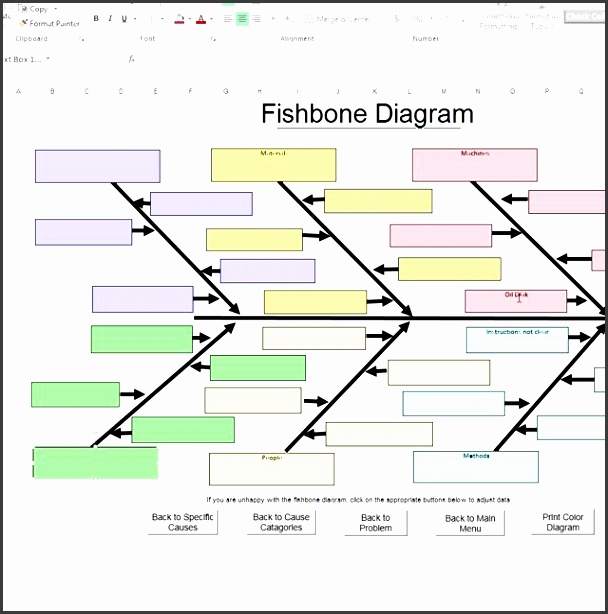 fishbone diagram template in excel