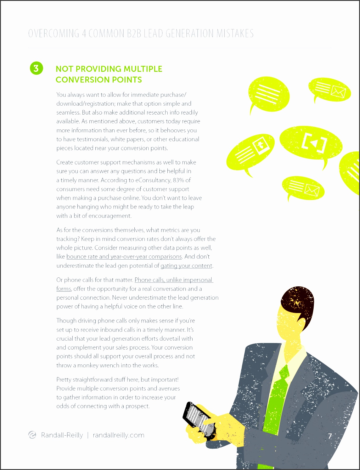 white paper and fb ad for randall reilly the white paper is the focus of a lead generation campaign designed to reach b2b clients looking to increase their