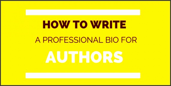 how to write a professional bio for a writer