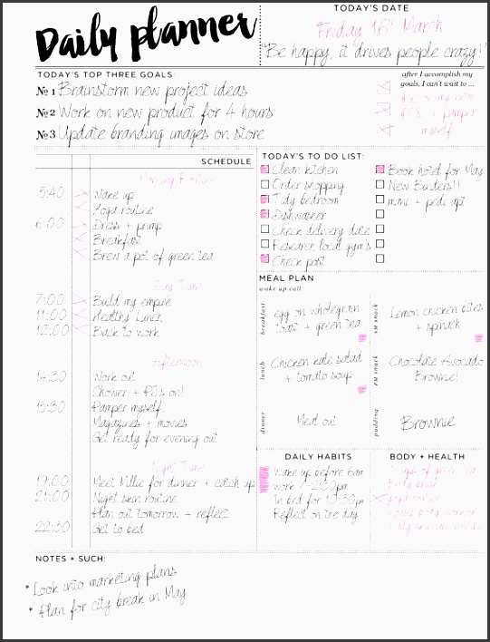 daily organizer printable planner pges ultimate to do list a4 daily planner a5 daily planner 8 5 x11 chic student planner