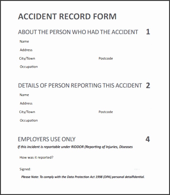 employee incident report template