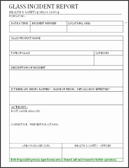 21 free incident report template word excel formats