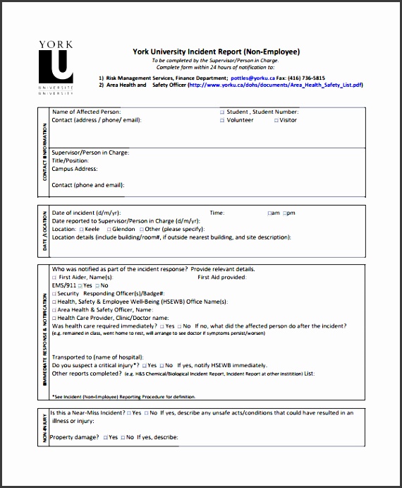 student incident report