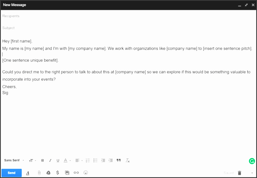 cold email template 1
