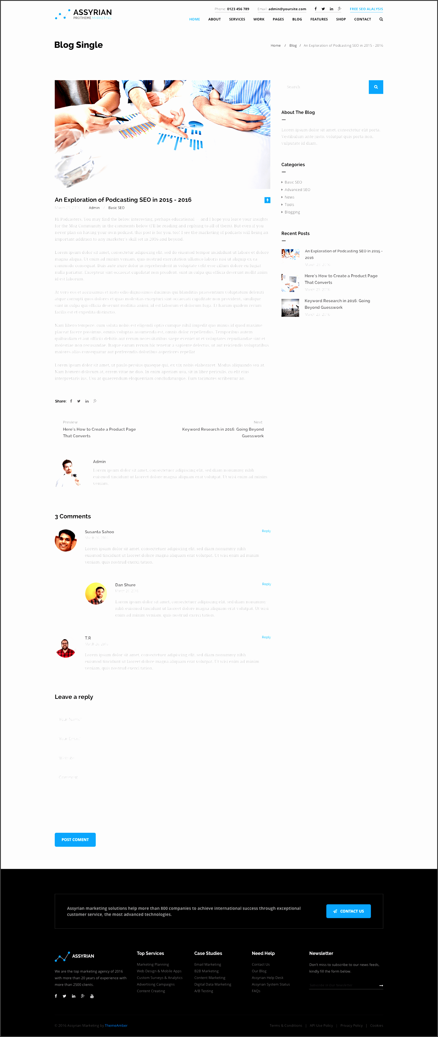 assyrian online marketing seo social media agency sketch template