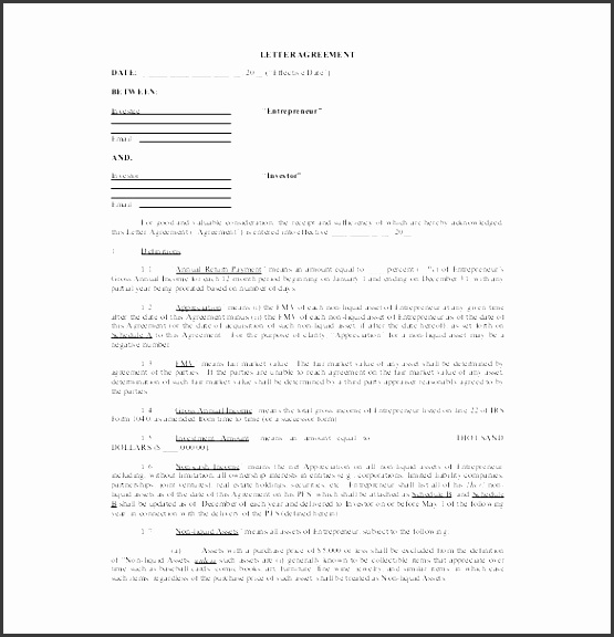 investment agreement template 12 free word pdf documents cool
