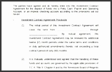 investment contract template