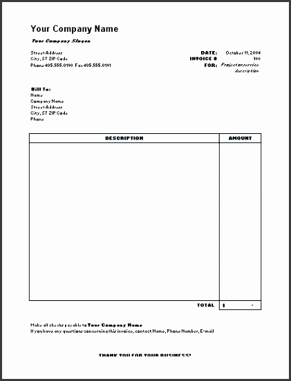 excel invoice template1