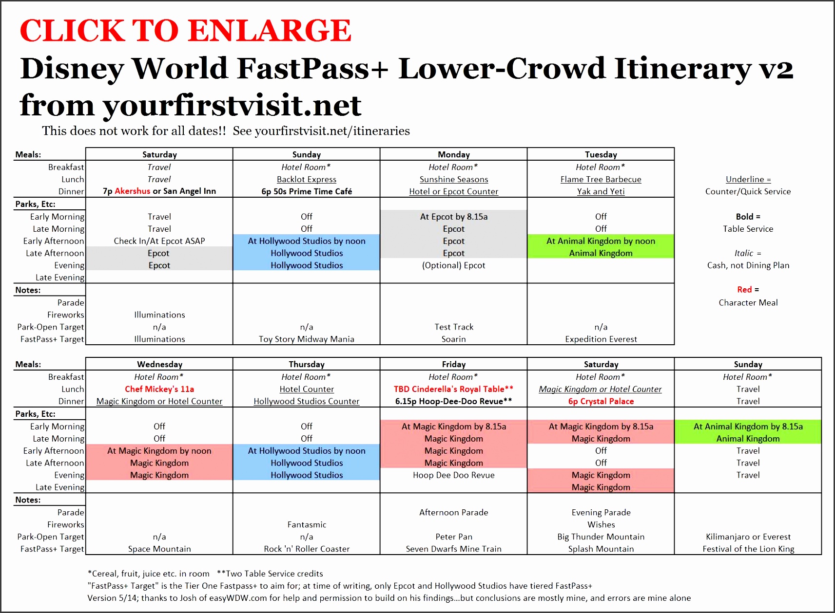 disney world fastpass lower crowd itinerary from yourfirstvisit