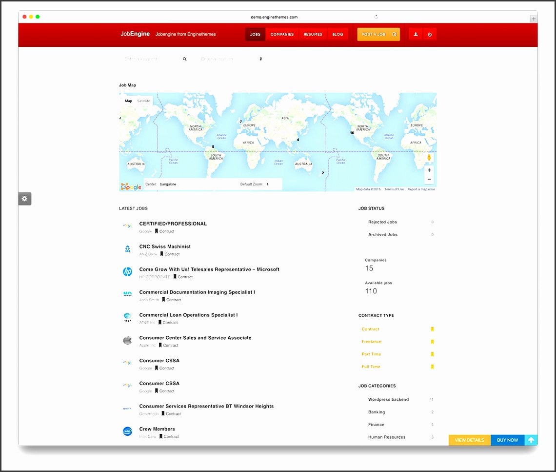 jobengine simple job board template
