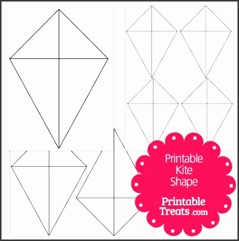 printable kite shape template
