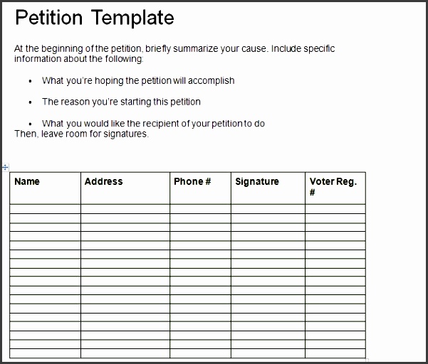 30 free petition templates how to write petition guide free