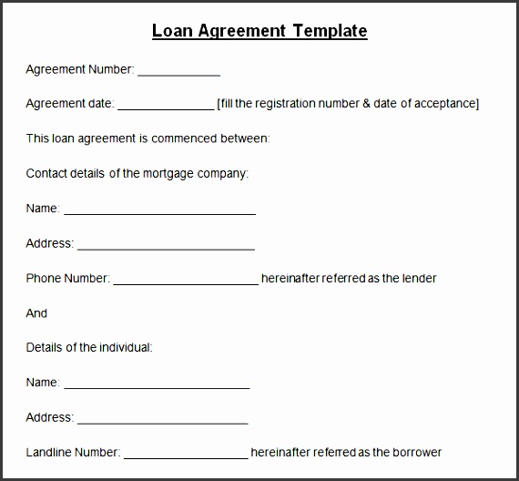 personal loan contract template exceptional sample loan agreement format made between borrower and