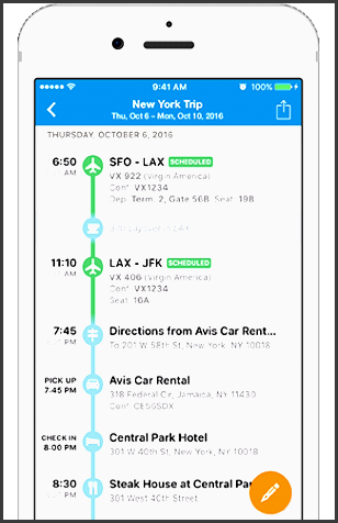 tripit travel itinerary trip planner all your travel plans in one place