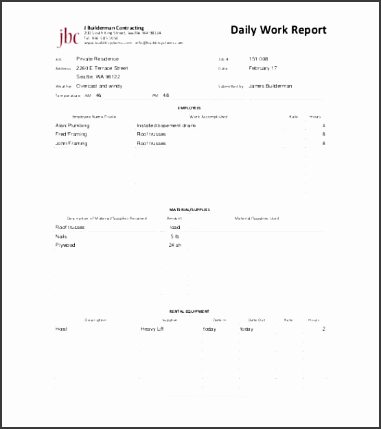builditsystems you are ting a neat daily work report form here which es with 3 separate tables the first table is about the employees involved