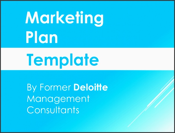 marketing plan template by former deloitte management consultants