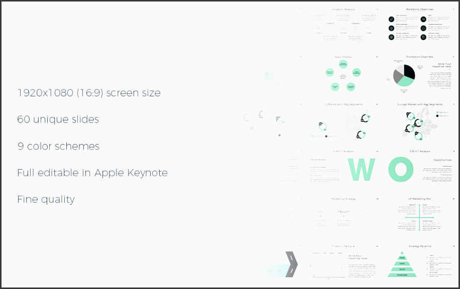 marketing plan keynote presentation template
