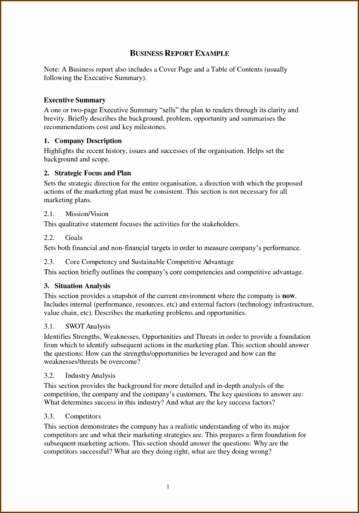 marketing report examples and report writing samples for a business examples png letterhead