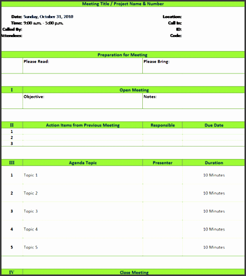 meeting agenda template with meeting minutes