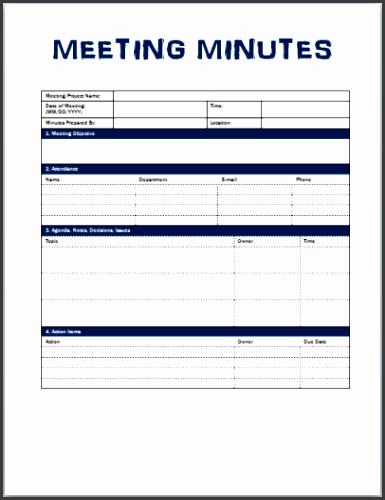 meeting minutes template gigra llc eogxo92c