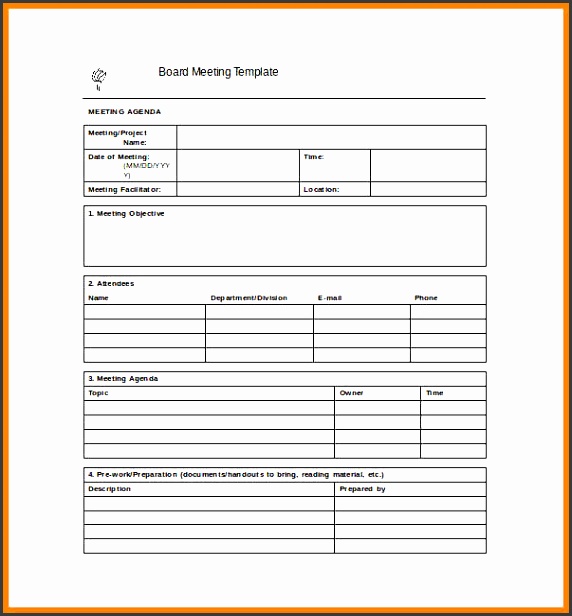 meeting notes template project meeting minutes word template